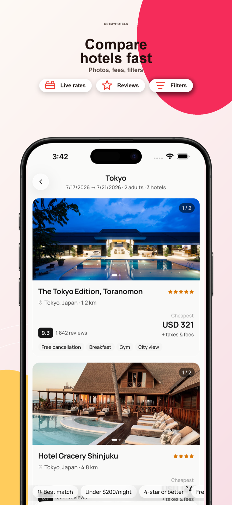 Compare hotels