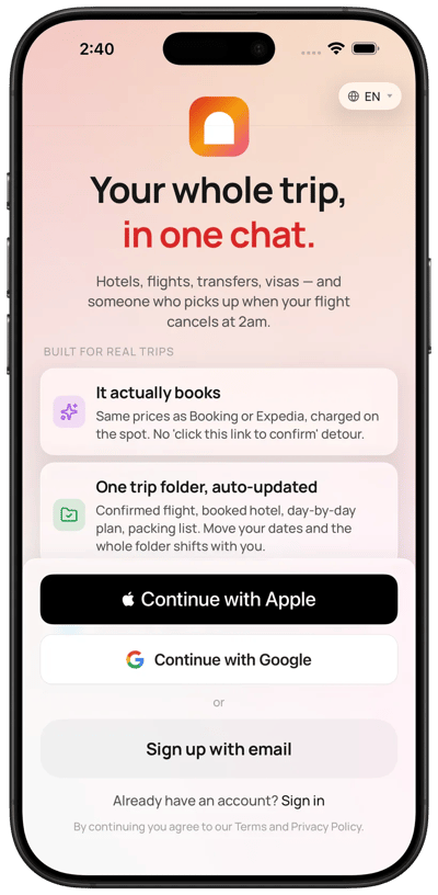 Chat with the concierge